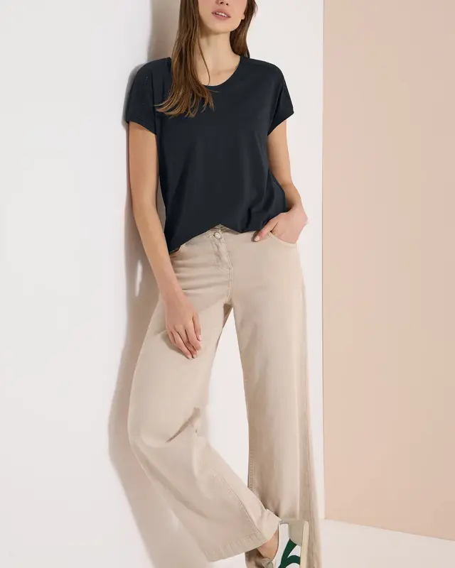 Cecil V-hals Shirt - Palm Breeze Green