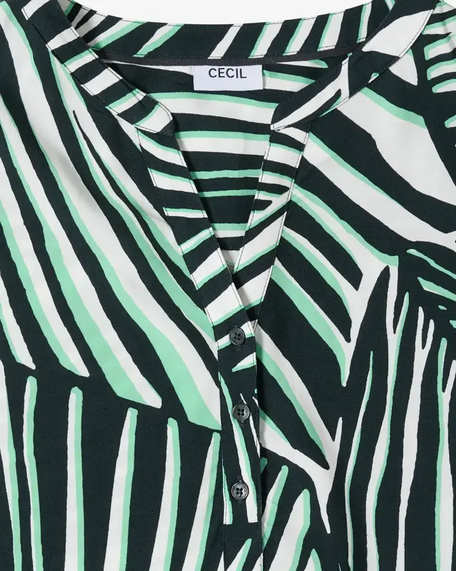 Cecil Blouse met Print - Palm Breeze Green