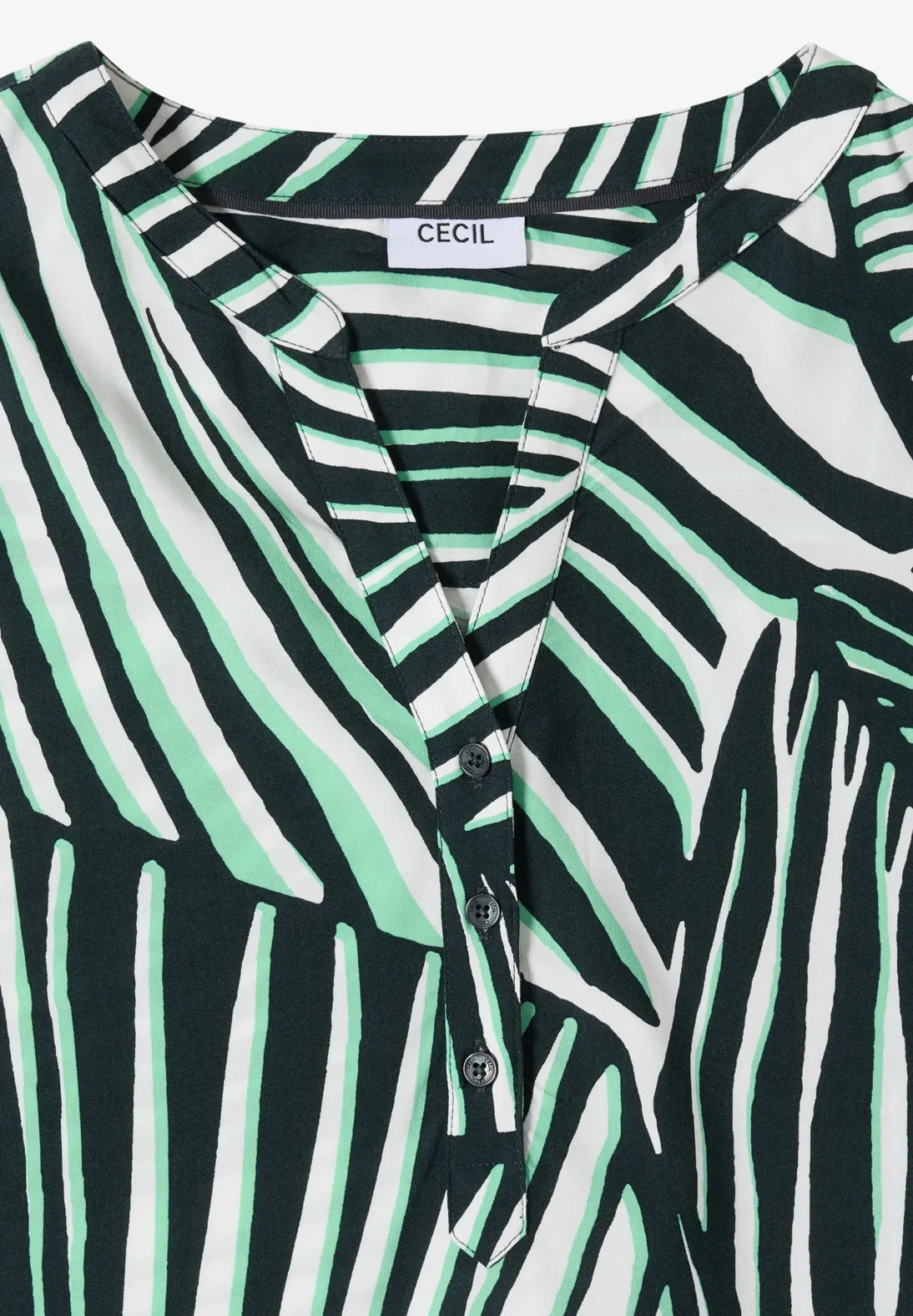 Cecil Blouse met Print - Palm Breeze Green