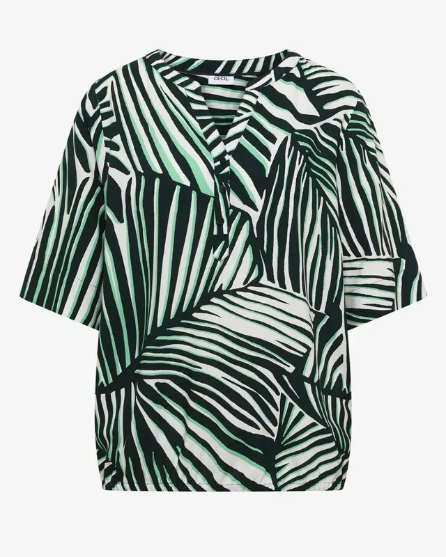 Cecil Blouse met Print - Palm Breeze Green
