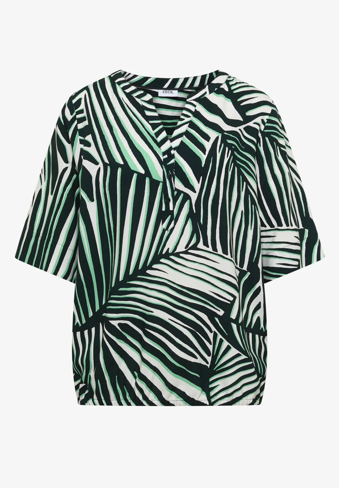 Cecil Bluse mit Print - Palm Breeze Green