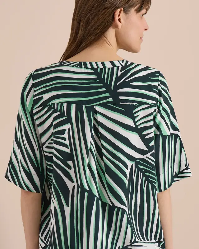 Cecil Bluse mit Print - Palm Breeze Green