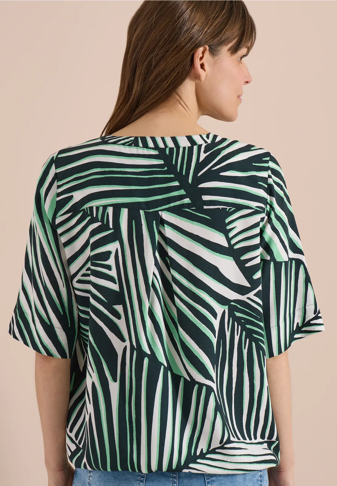 Cecil Bluse mit Print - Palm Breeze Green