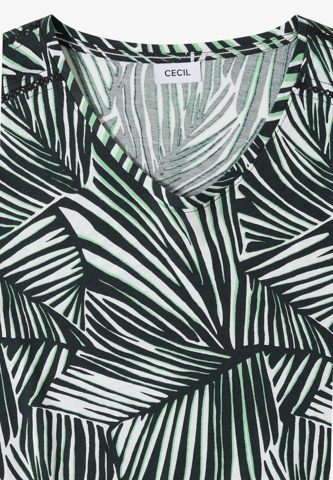 Cecil Print Shirt - Palm Breeze Green