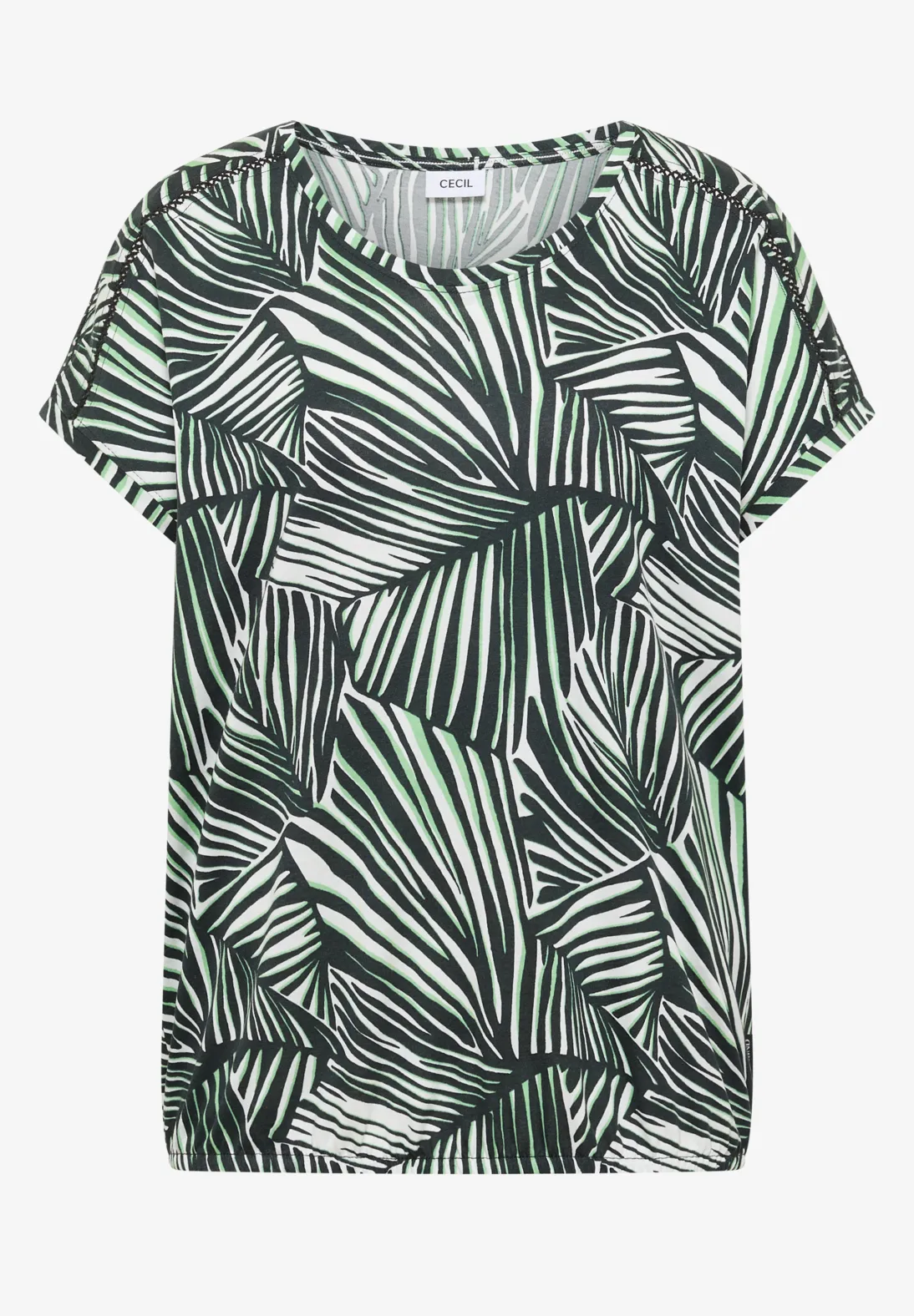 Cecil Print Shirt - Palm Breeze Green