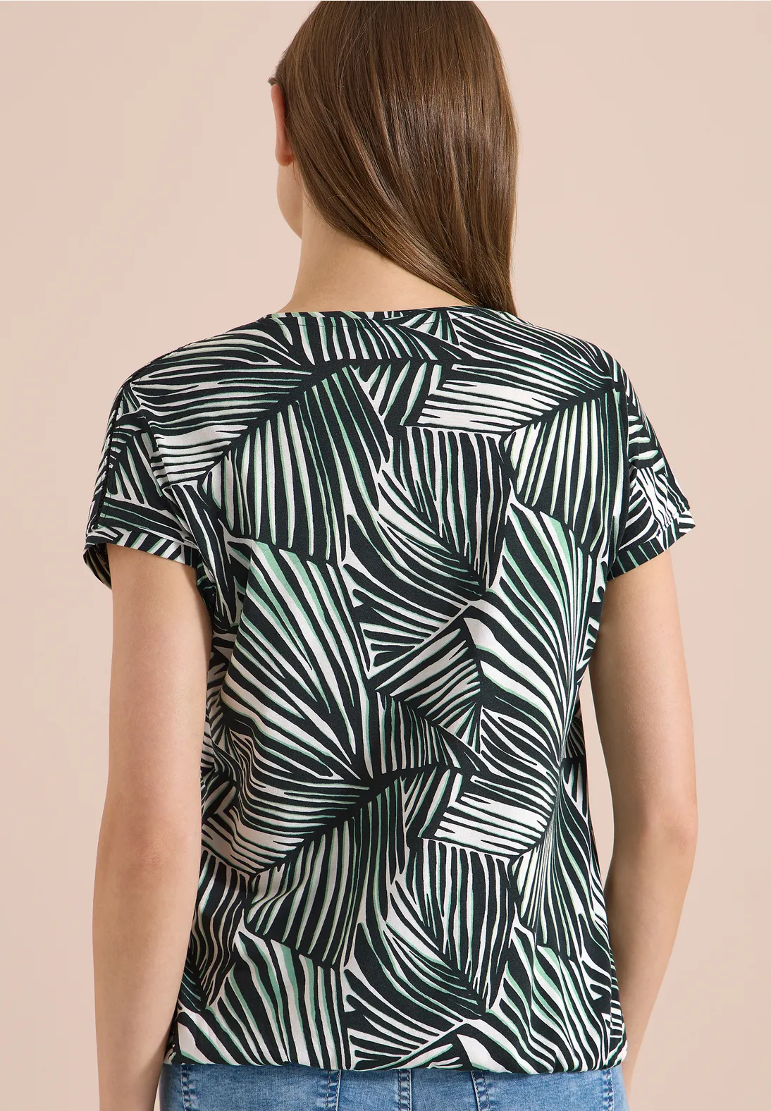 Cecil Print Shirt - Palm Breeze Green