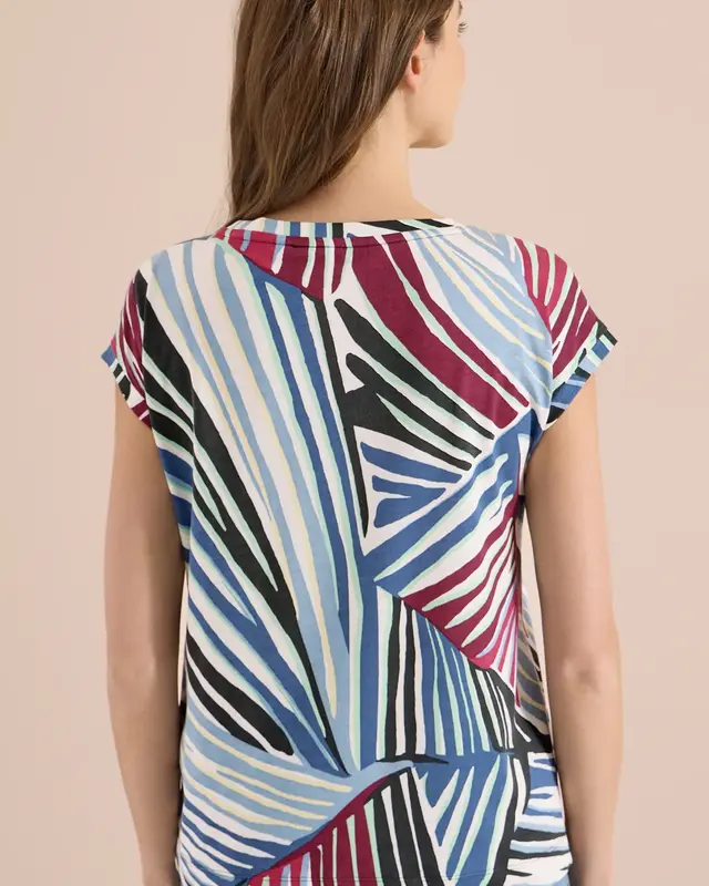 Cecil Shirt mit Grafikmuster - Palm Breeze Green