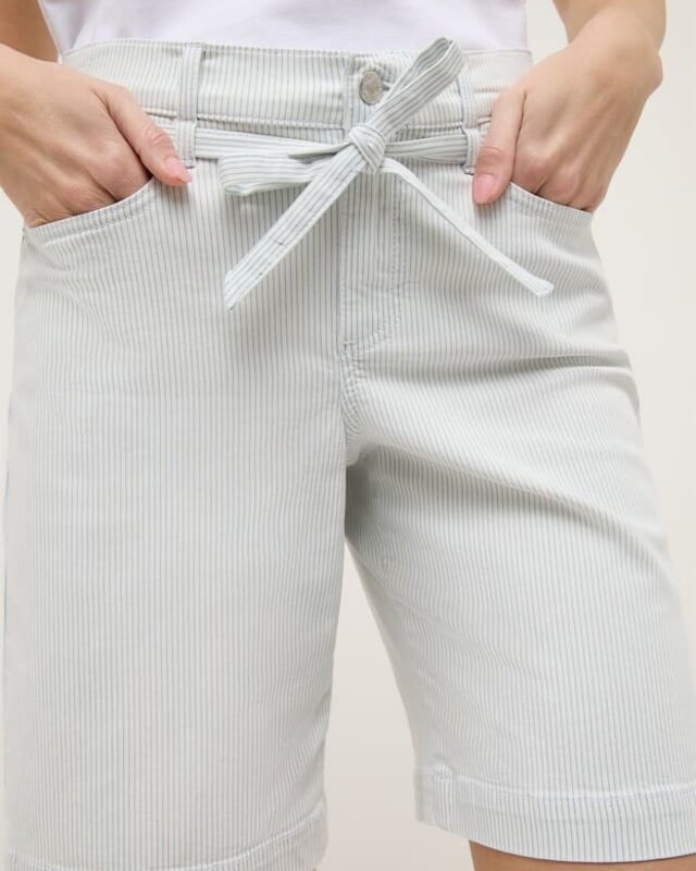 Angels Jeanswear Short Lia City, Streifen - Sky Used