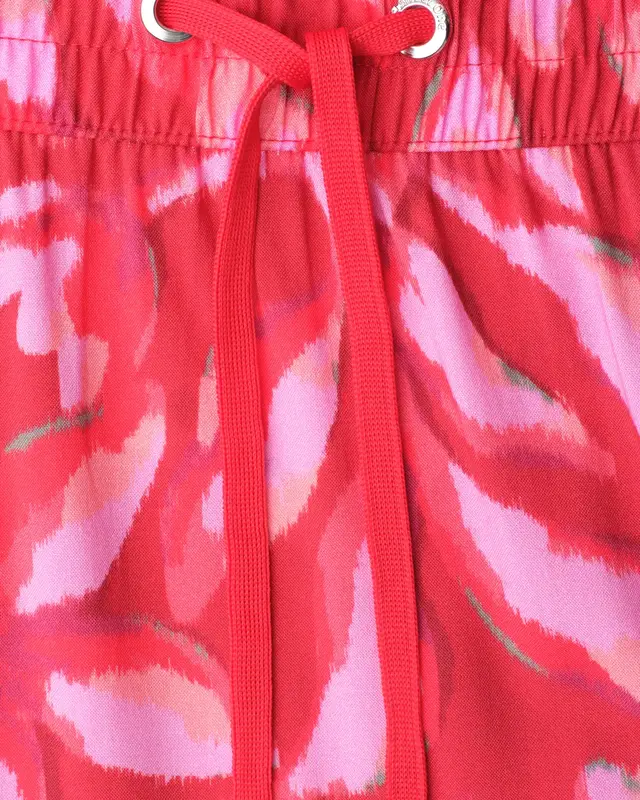 Street One Midi Rok met Print - Salsa Red