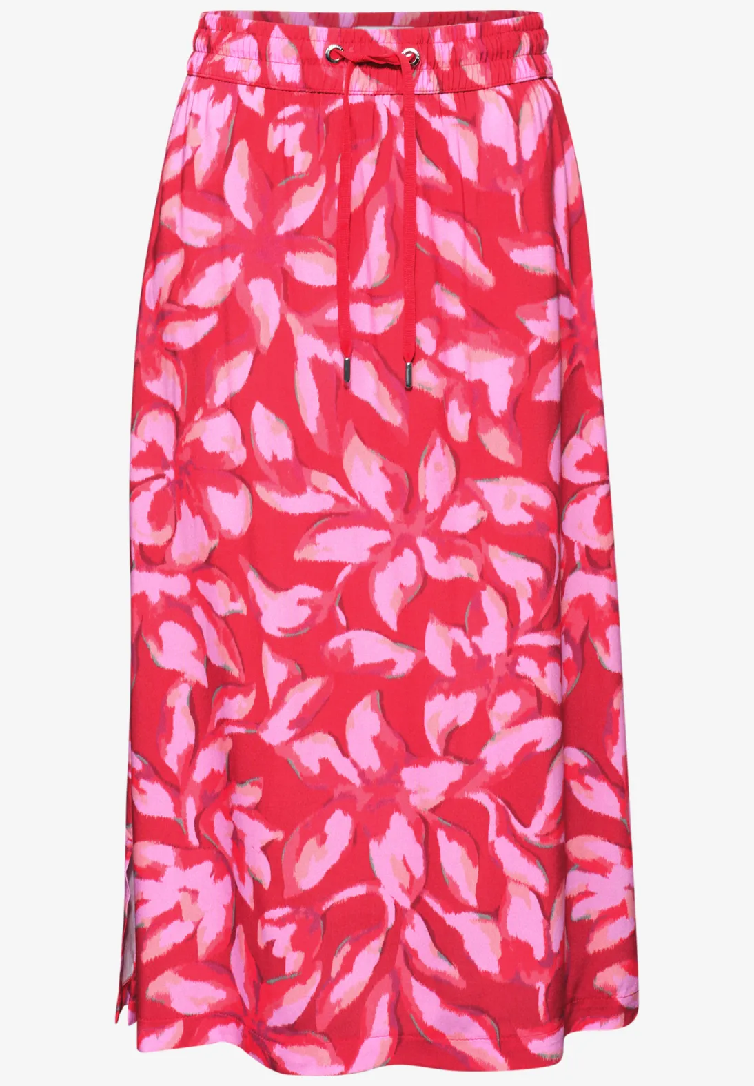 Street One Midi Rok met Print - Salsa Red