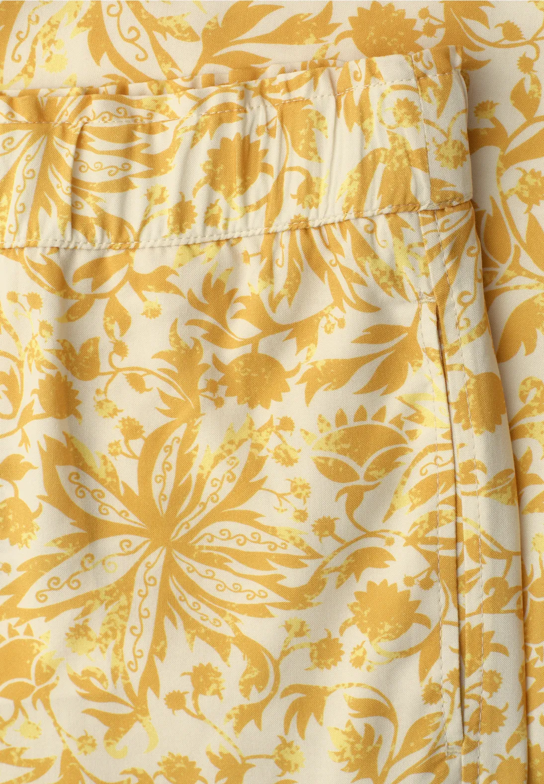 Street One Studio Culotte with Floral Print - Earthy Yellow