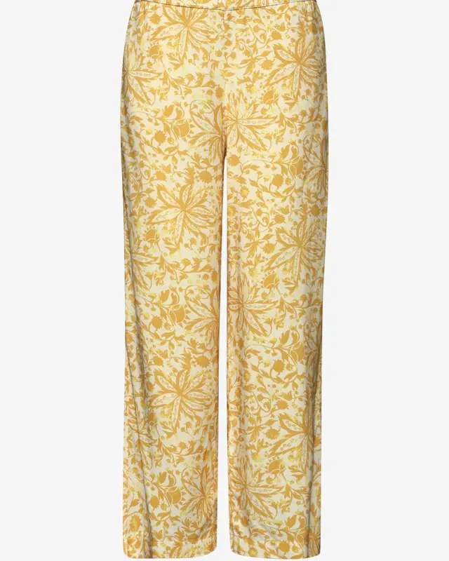 Street One Studio Culotte mit Blumenprint - Earthy Yellow