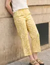Street One Studio Culotte with Floral Print - Earthy Yellow