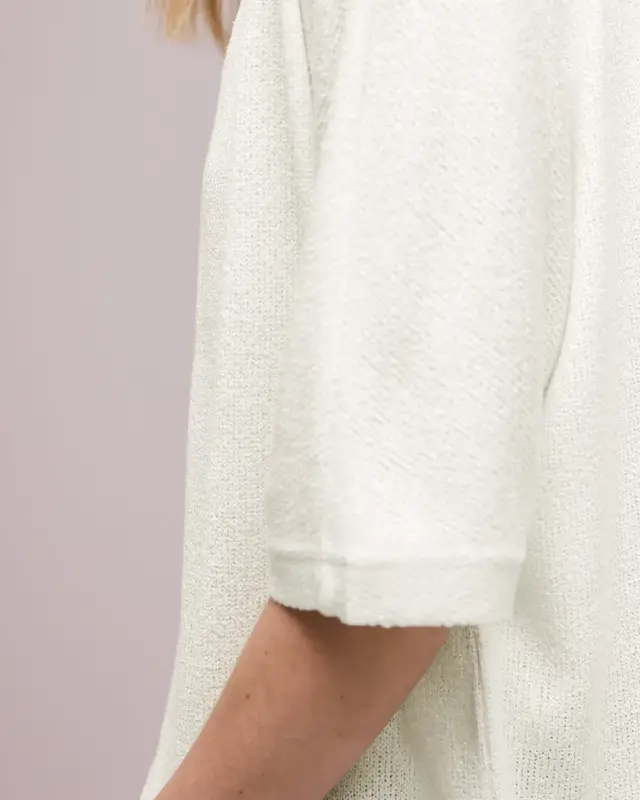 Street One Vest met Glitters - Off White