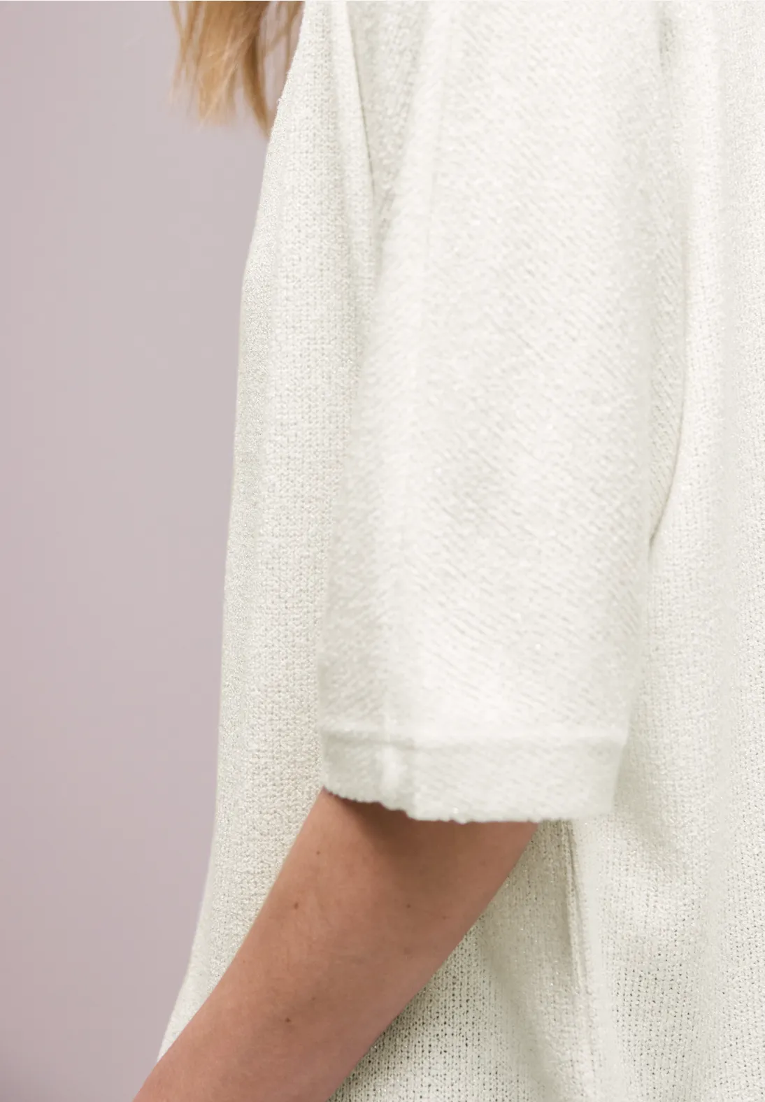 Street One Glitter Cardigan - Off White