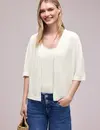 Street One Vest met Glitters - Off White