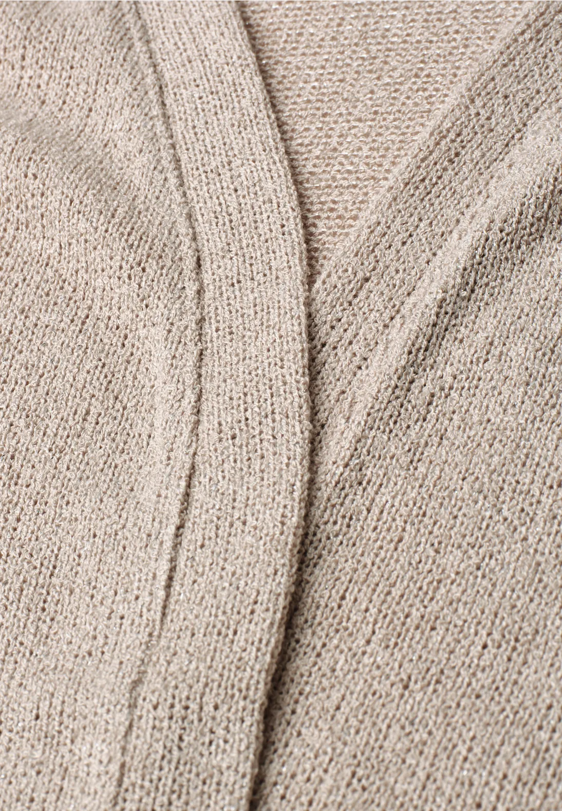 Street One Glitzer Cardigan - Clay Sand