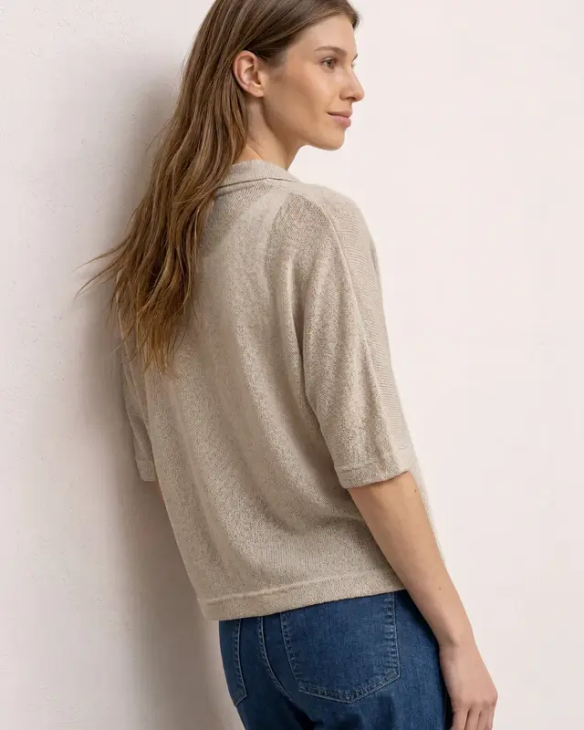 Street One Vest met Glitters - Clay Sand
