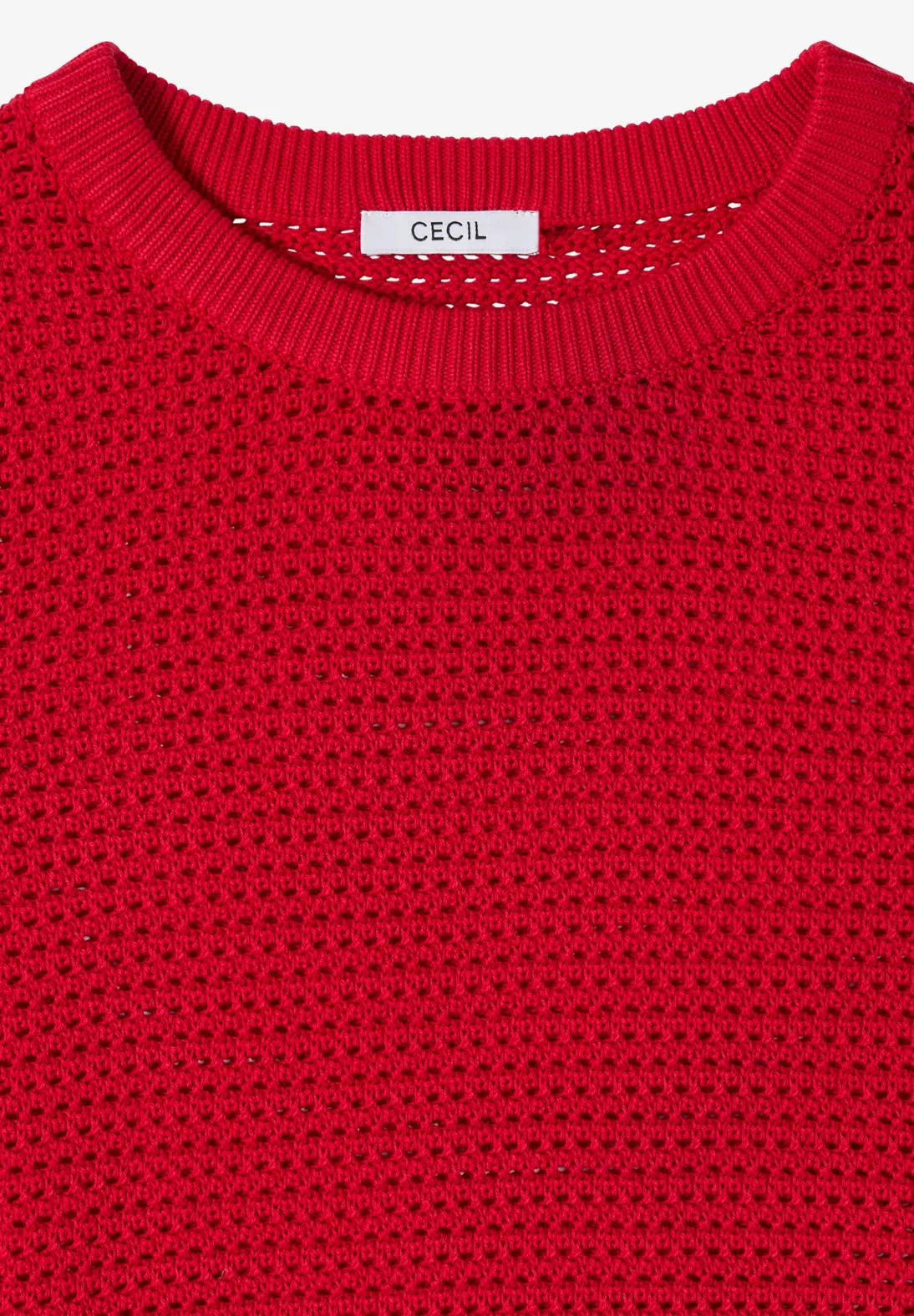Cecil Struktur Pullover - Glazed Apple Red