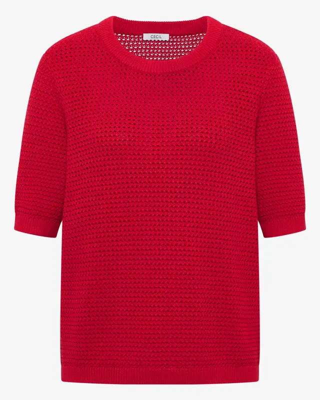 Cecil Structured Jumper - Glazed Apple Red