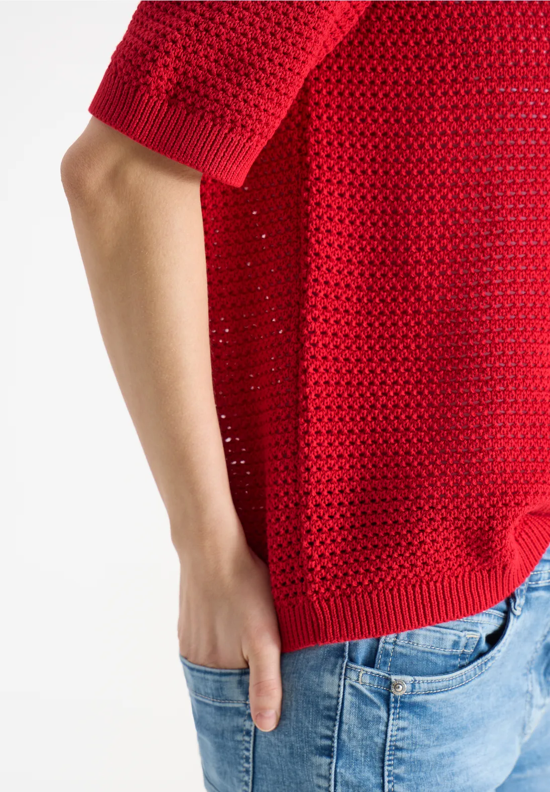 Cecil Structured Jumper - Glazed Apple Red