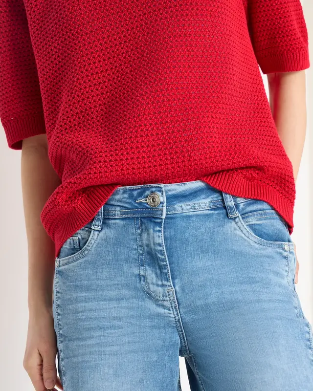 Cecil Structured Jumper - Glazed Apple Red