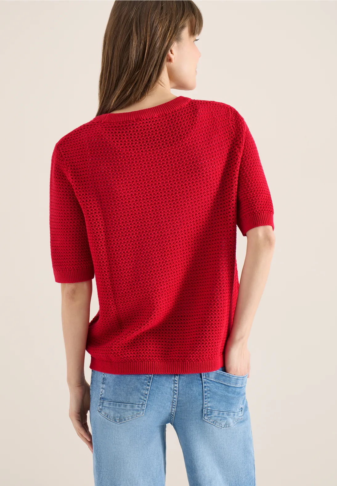 Cecil Structured Jumper - Glazed Apple Red
