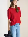 Cecil Structured Jumper - Glazed Apple Red