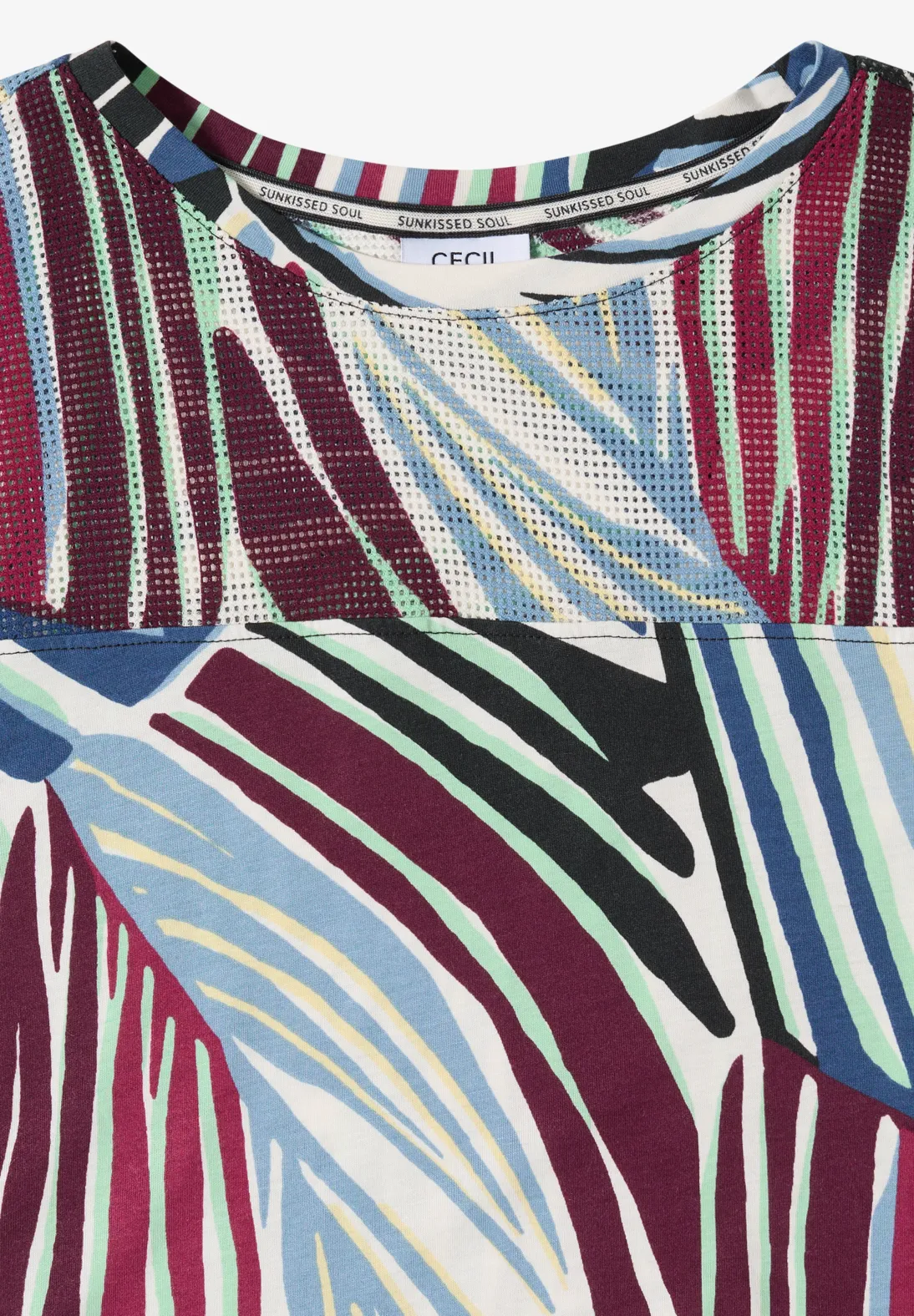 Cecil Shirt with Mesh Inserts - Palm Breeze Green