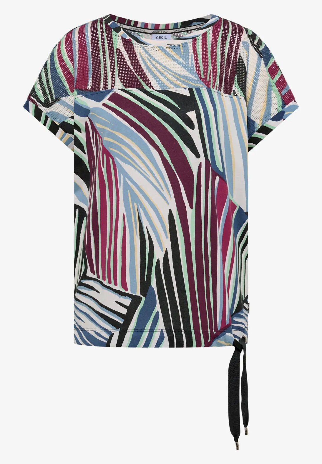 Cecil Shirt with Mesh Inserts - Palm Breeze Green