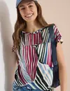 Cecil Shirt met Mesh Inzet - Palm Breeze Green