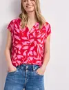 Street One Shirt with Print - Salsa Red