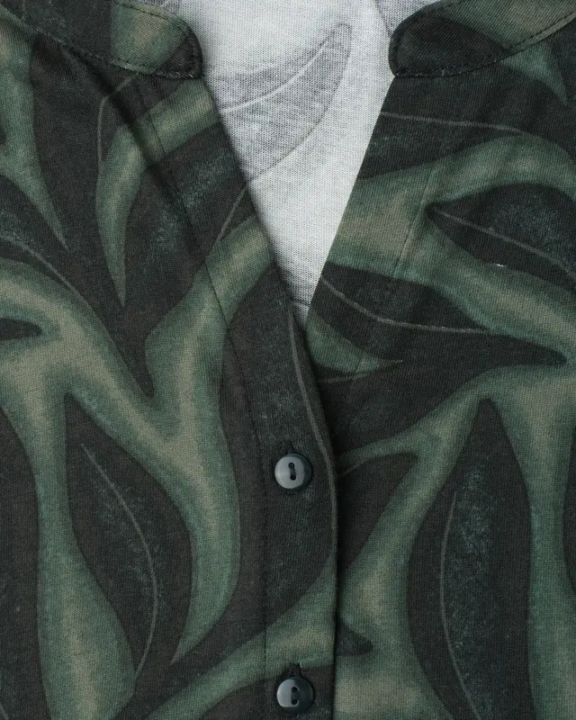 Street One Shirt with Print - Deep Bound Green