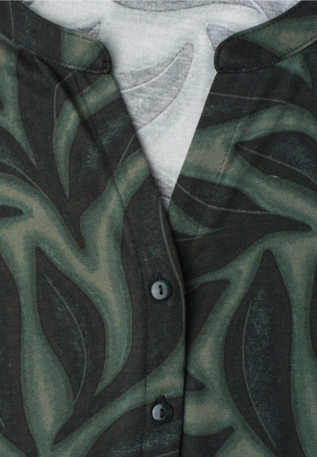 Street One Shirt met Print - Deep Bound Green