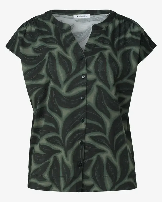 Street One Shirt mit Print - Deep Bound Green