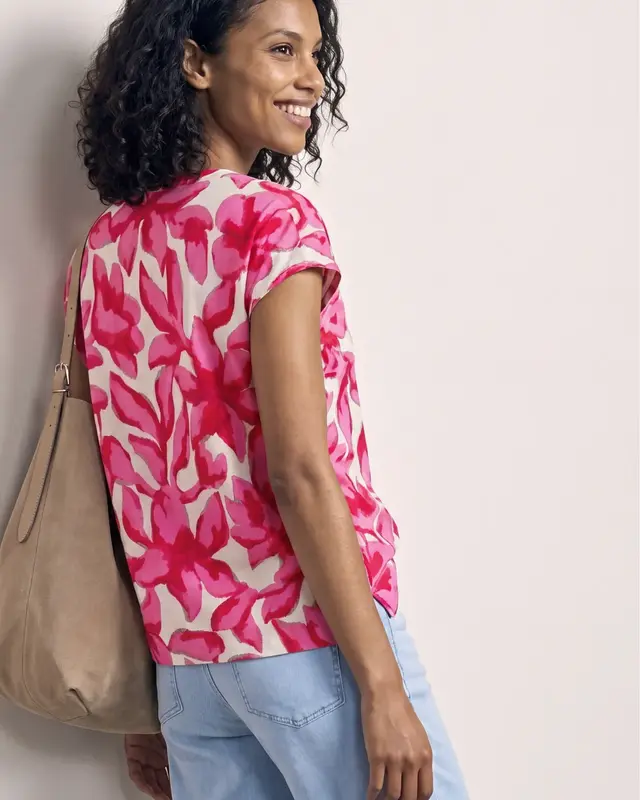 Street One Shirt mit Print - Off White