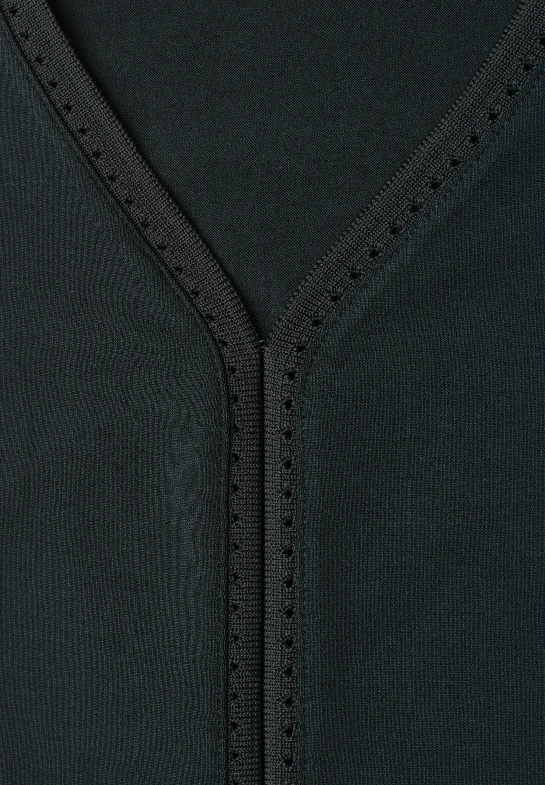 Street One Top met V-hals - Deep Bound Green