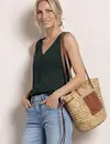Street One Top met V-hals - Deep Bound Green