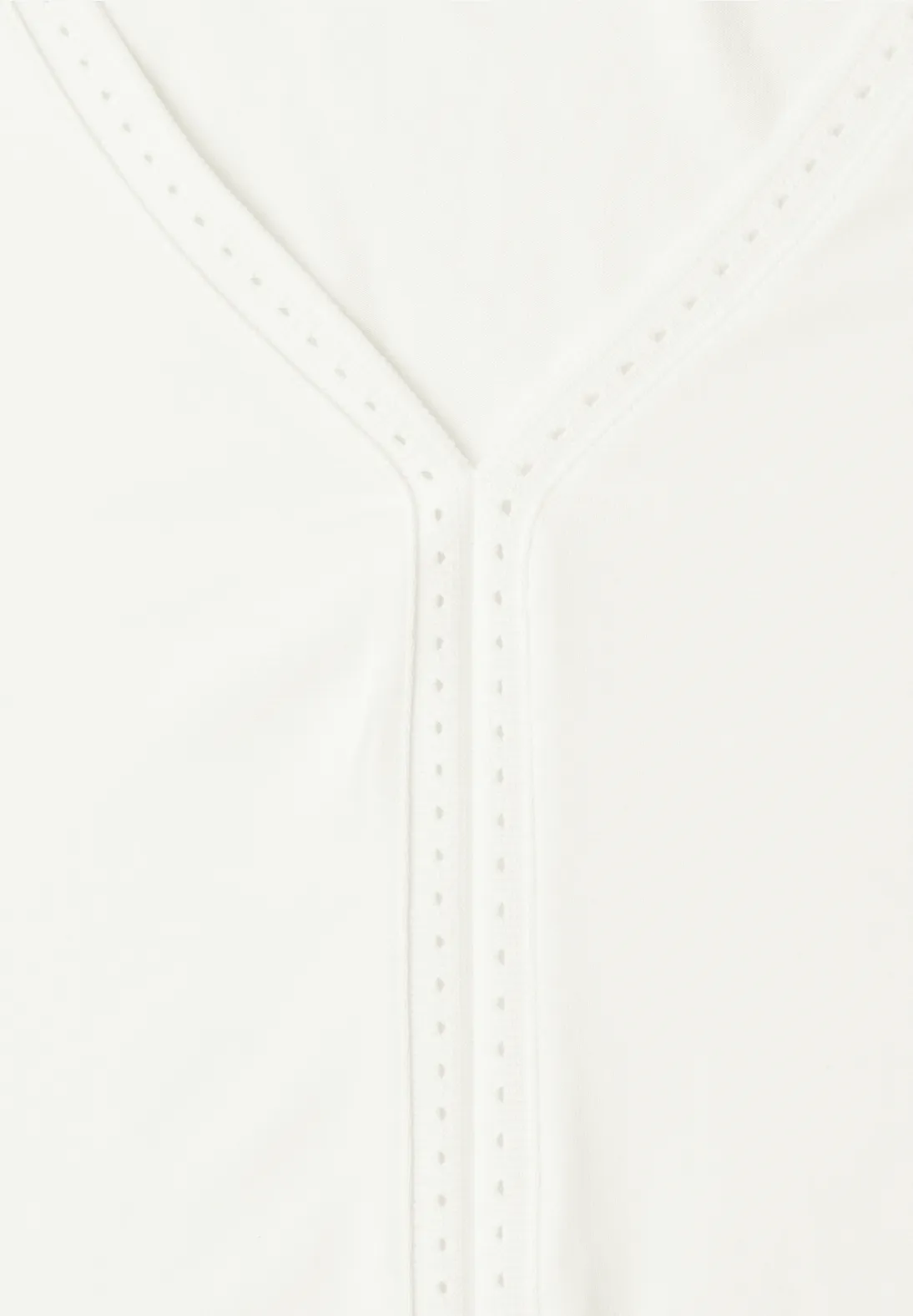 Street One Top met V-hals - Off White