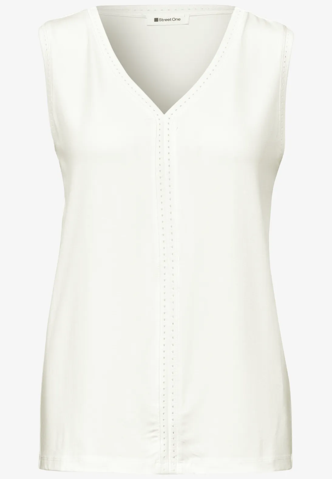 Street One Top with V-Neck - Off White