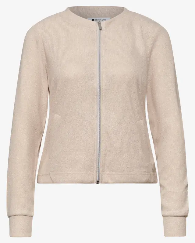 Street One Cardigan Knit Look - Clay Sand