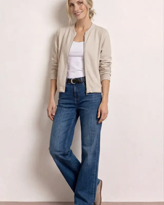 Street One Cardigan Strick-Optik - Clay Sand