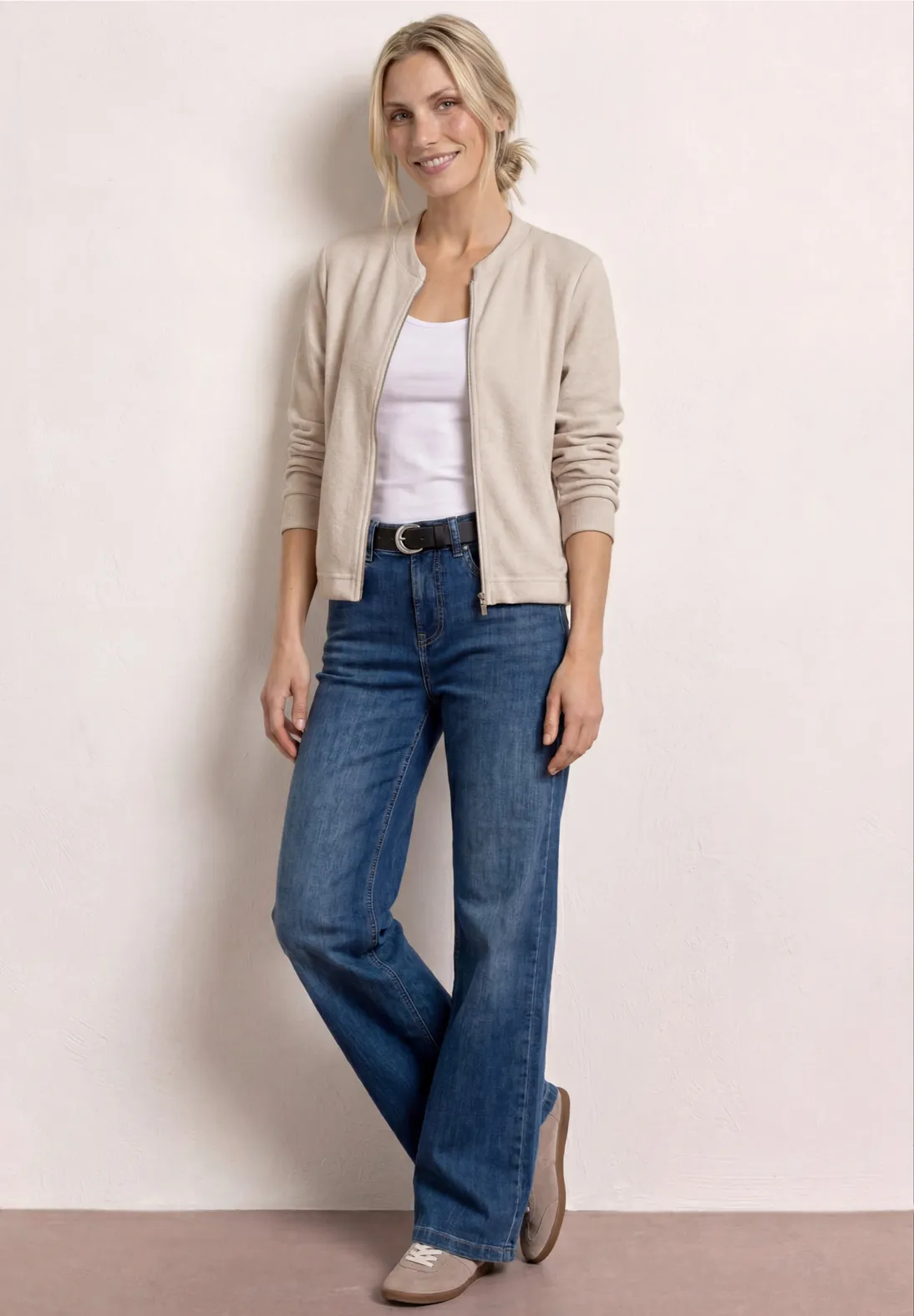 Street One Cardigan Knit Look - Clay Sand