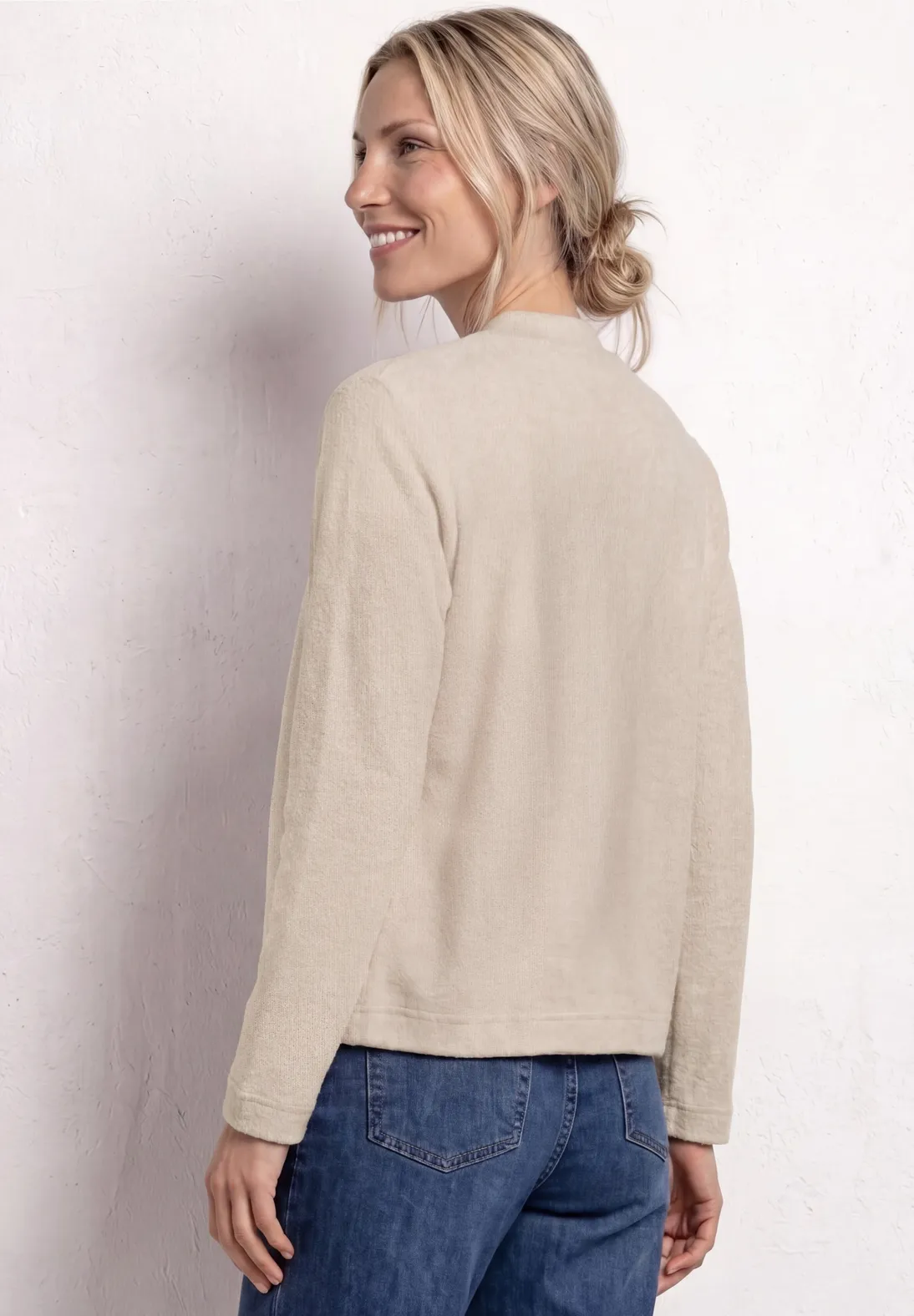 Street One Cardigan Knit Look - Clay Sand