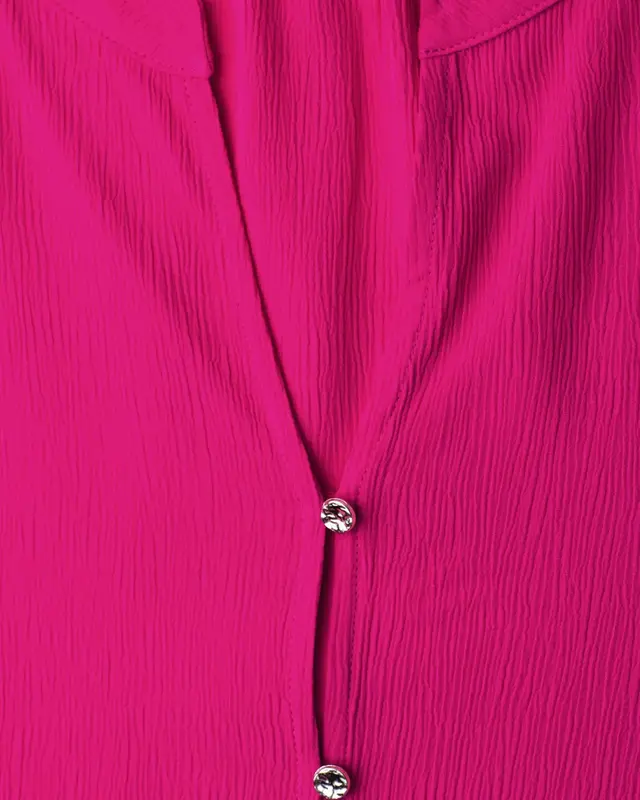Street One Bluse mit Knotendetail - Magenta Dream