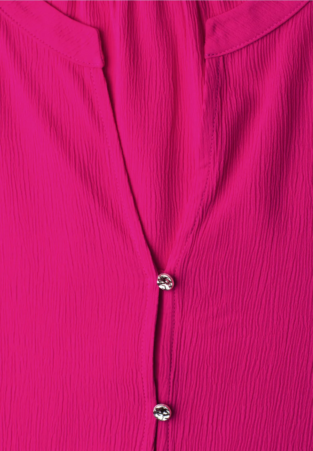 Street One Bluse mit Knotendetail - Magenta Dream