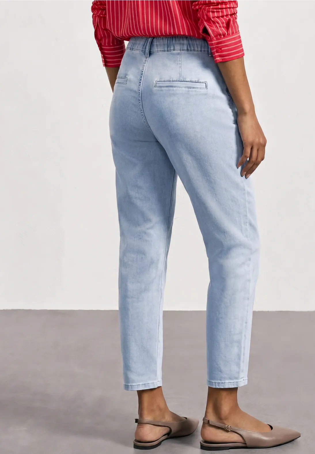 Street One Jeans in Chino Look - Ultra Bleached Wash
