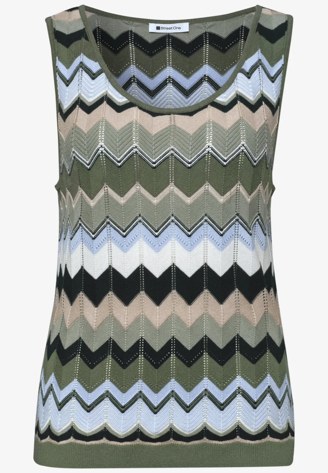 Street One Gebreide Top - Deep Bound Green