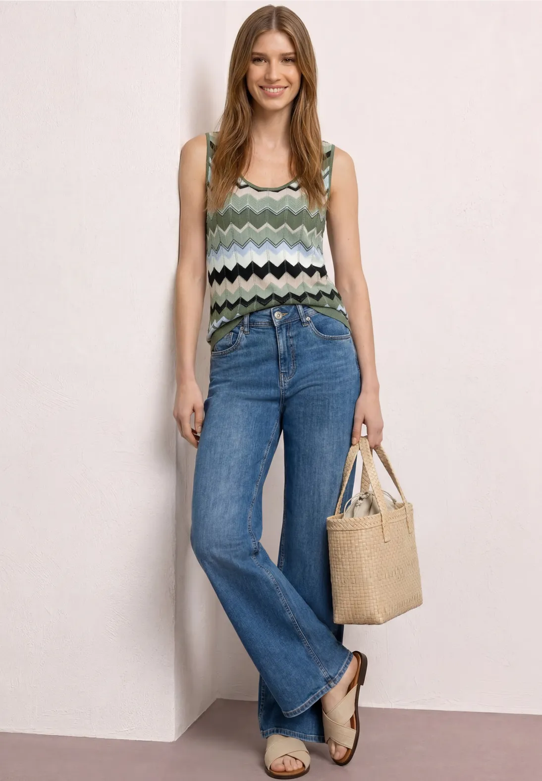 Street One Gebreide Top - Deep Bound Green