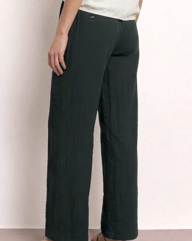 Street One Wide Leg Hose - Deep Bound Green